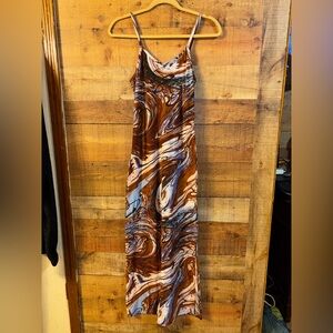 Urban Rose Swirl Art Bodycon Maxi Dress